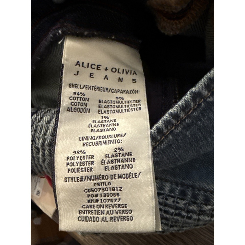 $550 NWT Alice+Olivia Gorgeous Pennie Denim Bootleg Halter Jumpsuit - Picture 12 of 16